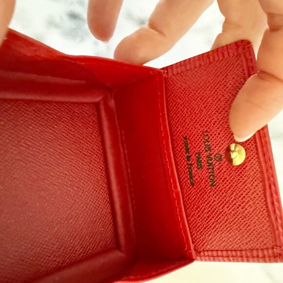 Louis Vuitton Red Epi Coin Pouch Wallet - Picture 5 of 6